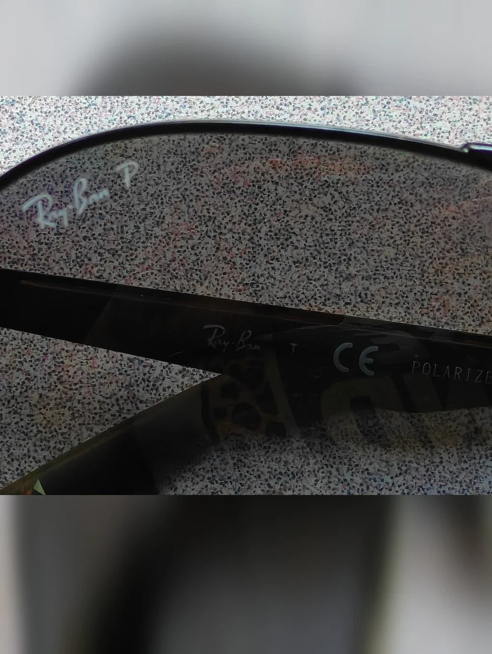 Ray-Ban Black Aviator Polarized Sunglasses with Case